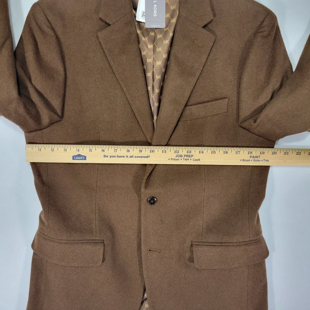 Michael Kors Men's Flannel‎ Sport Coat Blazer KIP Two Button Vicuna 38R NEW
